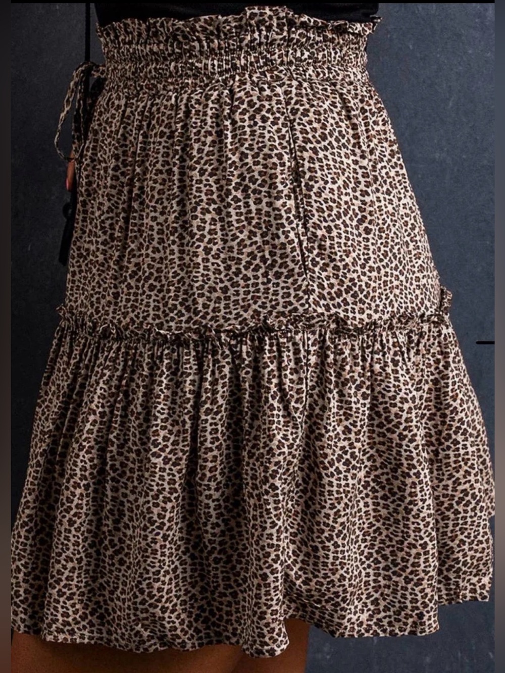 Bohme High Waist Lightweight Tiered Perfect Summertime Skirt Size Medium NWT